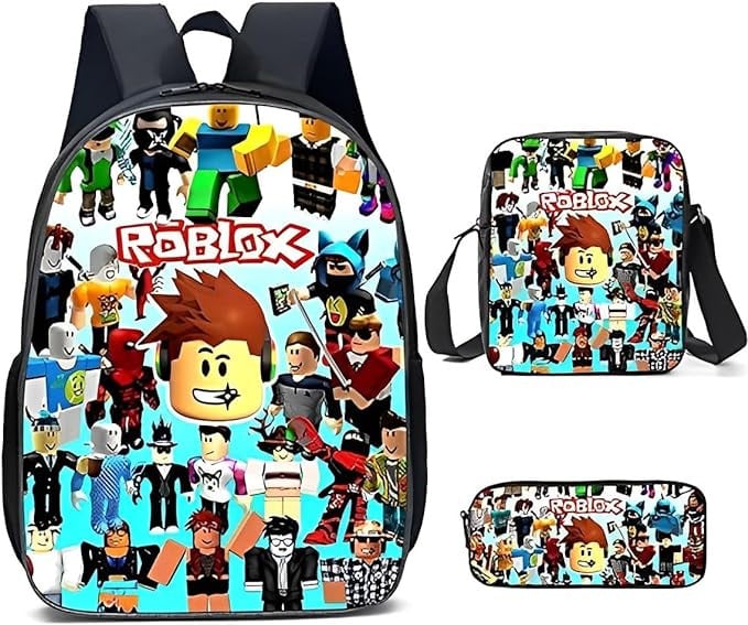 Coach Boys Girls Roblox Backpack with Lunchbox and Pencil Case Laptop Bag for Teens Travel Bag