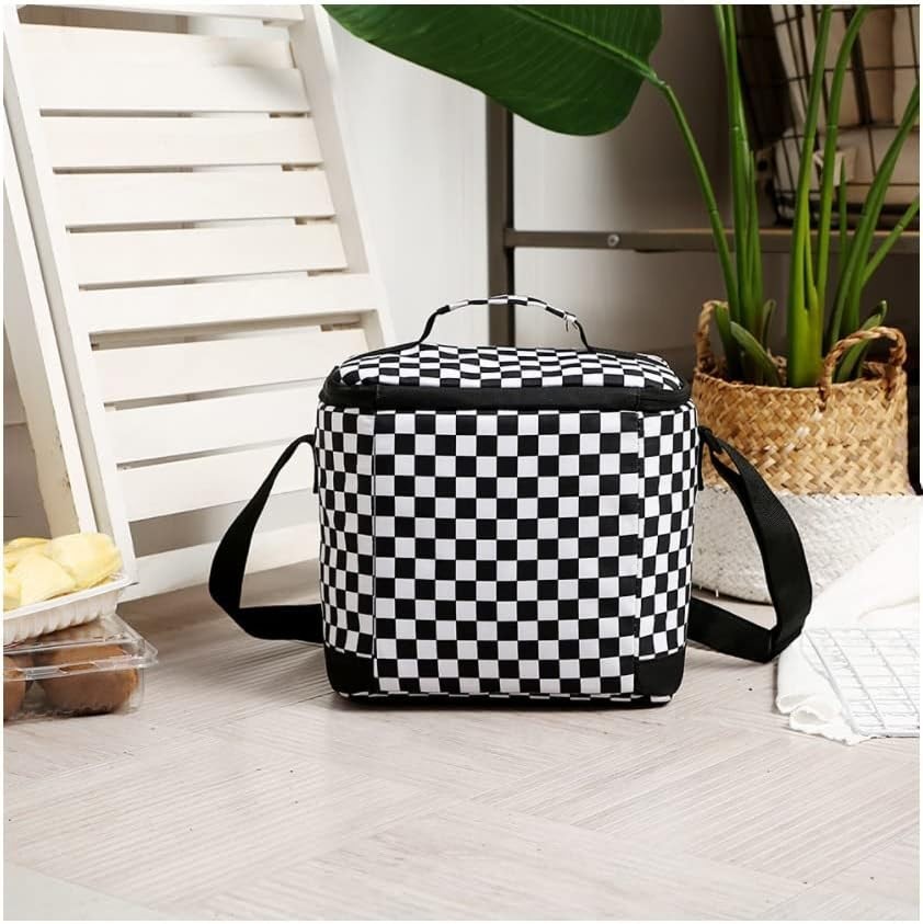 Cooler Bag Checkered Vans Lunch Box Lunch Tote Work Bag With