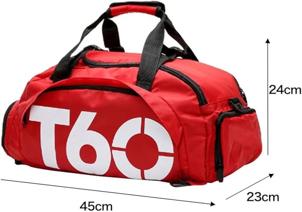 COACH Waterproof Gym Bag for Men and Women Fitness and Training Backpack with Straps Outdoor Travel Backpack T60 Red ALCOACH