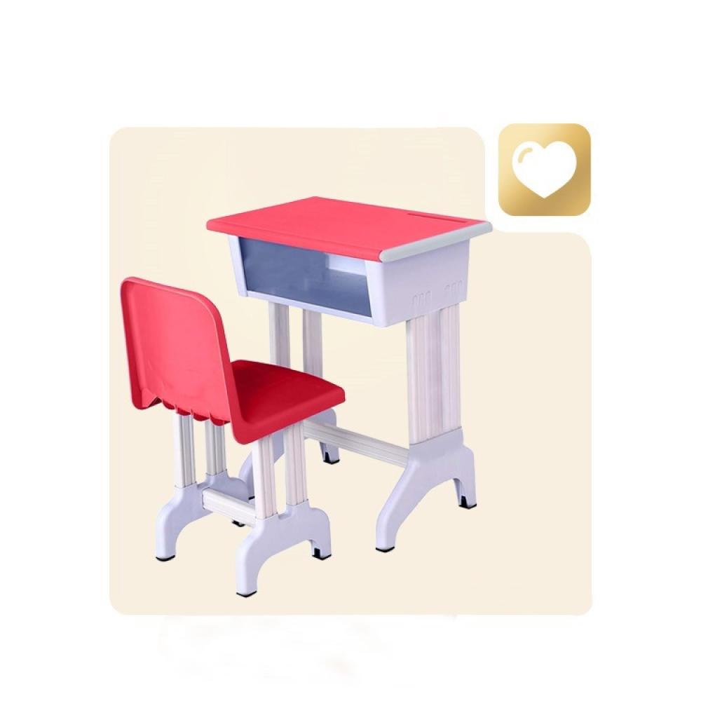 Study Table and Chair Kids Art Study and Writing Desk Chair Desk Set for Kids Girls Boys Students Red