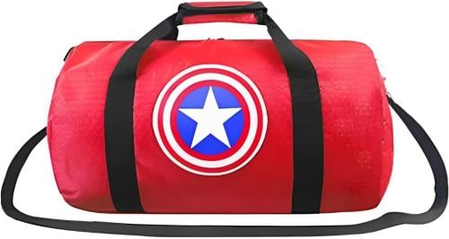 Captain America Coach Gym Bag Waterproof Sports Duffle Bag with Shoe Pocket for Sports Yoga Travel Fitness Weekend Night Out with Shoulder Strap