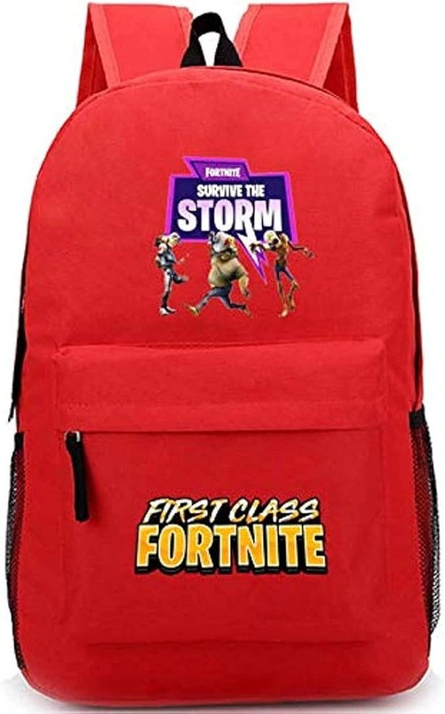 Fortnite Games Student Shoulder Bag Travel Laptop Backpack Anti theft Design Laptop Backpack Red