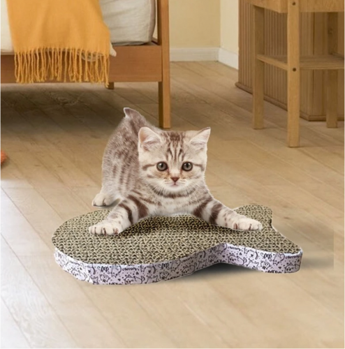 لوح خدش للقطط مع بودرة كاتنيب