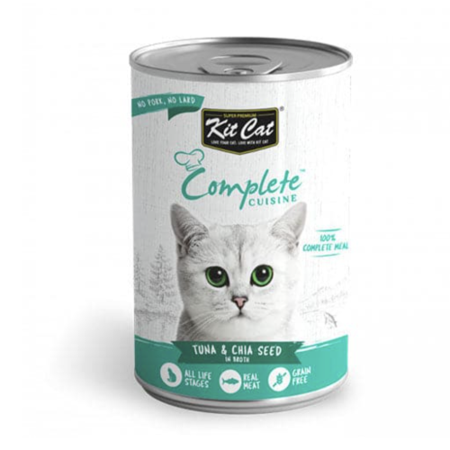 كت كات الوجبة المتكاملة بالتونة وبذور الشيا للقطط في مرق