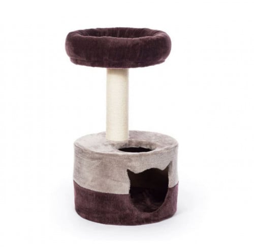 بريفو كيتي كينج سرير ، خداشه وكوخ - ارتفاع 63.5 سم احمر غامض والرمادي