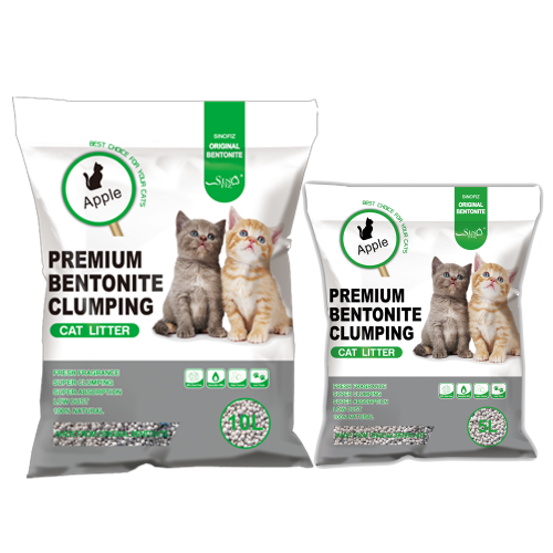 رمل للقطط بينتونايت من سينوفيز برائحة التفاح