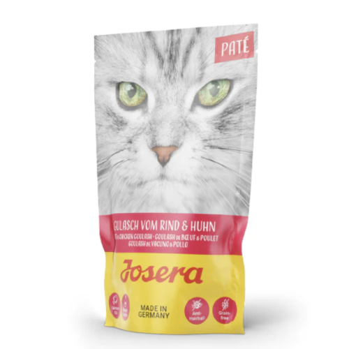 جوسيرا باتيه وجبة اللحم البقري والدجاج المهروسة طعام رطب للقطط, 85 جرام