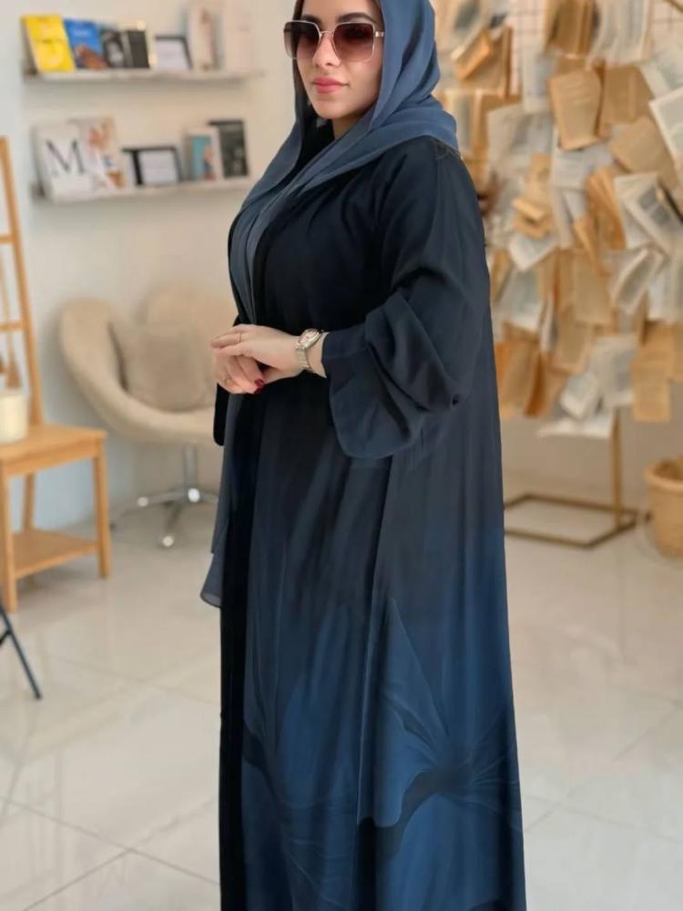 عباية شيفون اسود