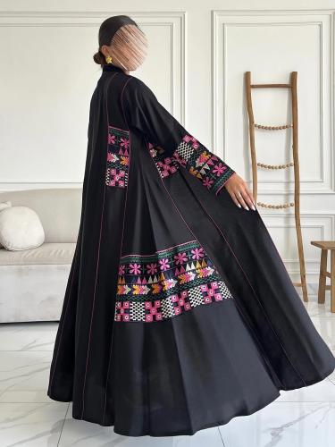 كريب صيفي + تطريز كمبيوتر مع قيطان