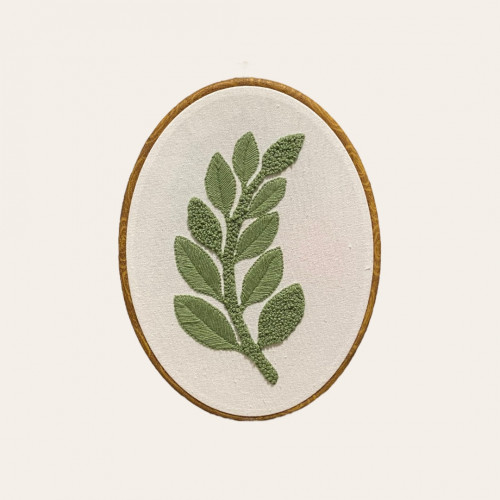 Leaves embroidery