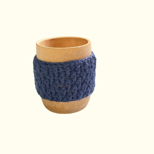 Blue cup cozy