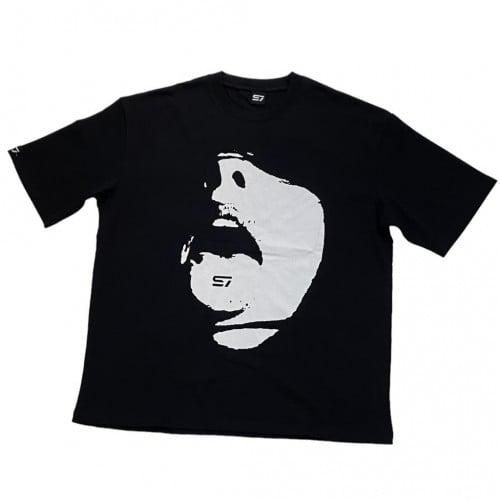 Oversized Black 1444/7/20 T Shirt