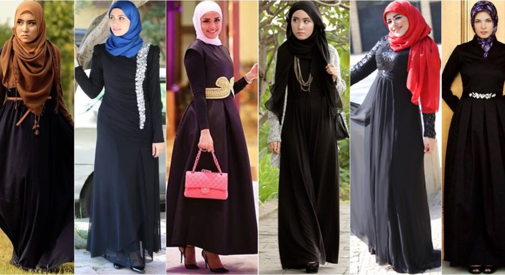 How do you choose the right hijab to go with a black or colored abaya?