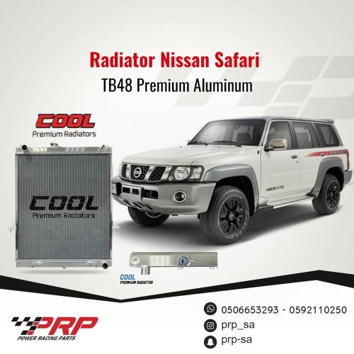 رديتر فل المونيوم تعديل من شركة COOL بريميوم المطور لنيسان الفتك TB48