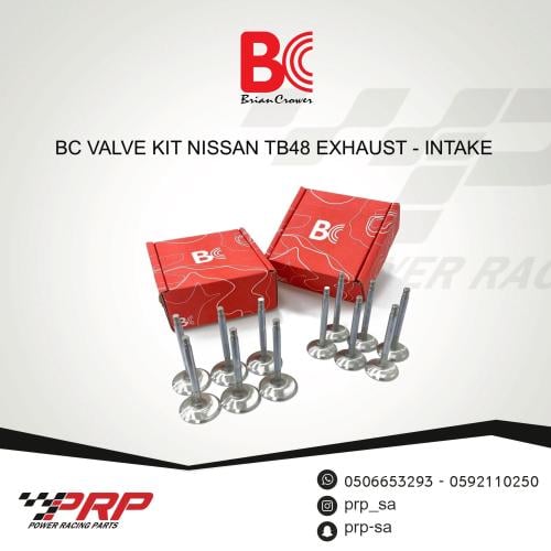 1.5mm Intake valves for Nissan TB48 by Brian Crower.