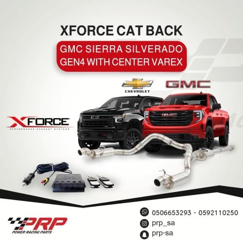 Xforce electronic cat-back kit from GMC Sierra, Silverado, Tahoe, Yukon 2019 - 2024 [bumper exits]