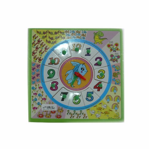 ساعة من الخشب