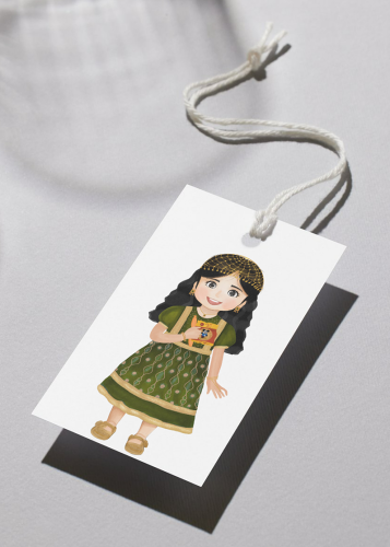 رسمة بنت قرقيعان أخضر(رتيل)