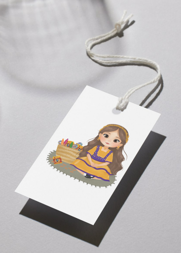 رسمة بنت قرقيعان ( نرجس) أصفر