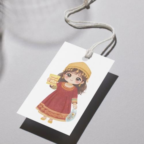 رسمة بنت قرقيعان ( ميعاد) - أحمر