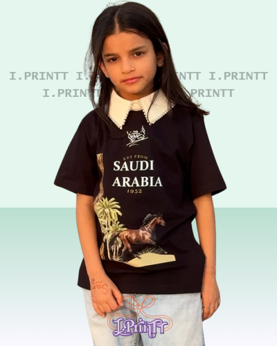 تيشرت اليوم الوطني تصميم الخيل