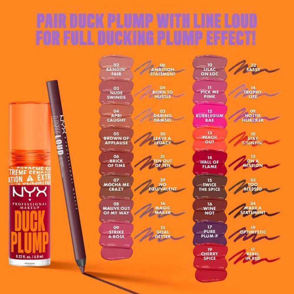 قلوس ملمع ومكبر الشفاه داك بلامب من نيكس NYX - BROWN OF APPLAUSE 05
