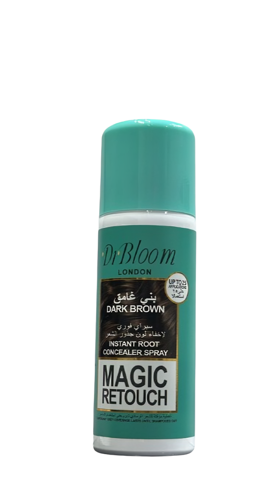 ماجيك ري تاتش بخاخ فراغات الشعر الفوري من د بلوم ، بني غامق