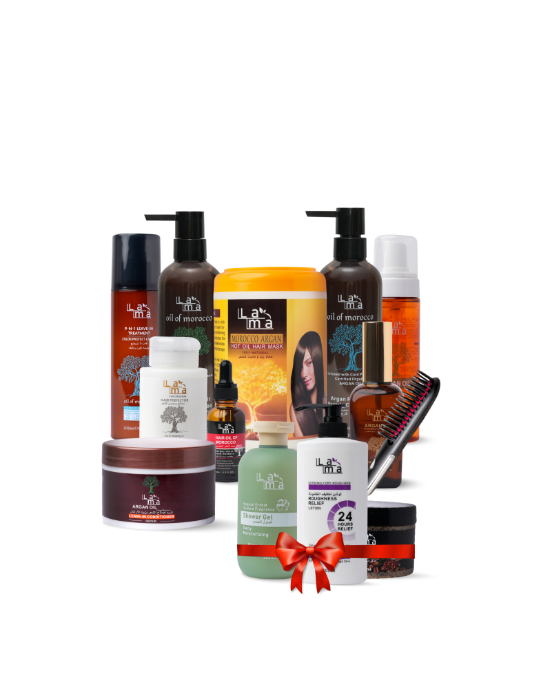 أمنحي شعرك وبشرتك كل العناية اللي تحتاجها مع مجموعة الأرغان الفاخرة.