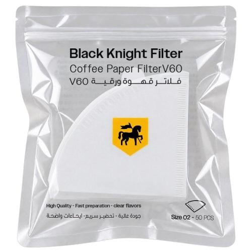 فلتر بلاك نايت ورقي V60-02 - 50 حبة
