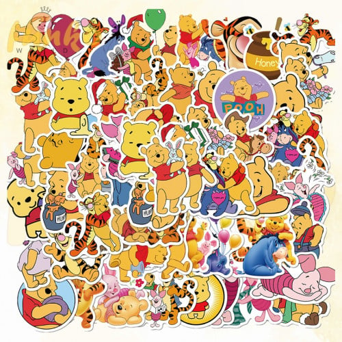 50pcs Winnie The Pooh Graffiti Stickers