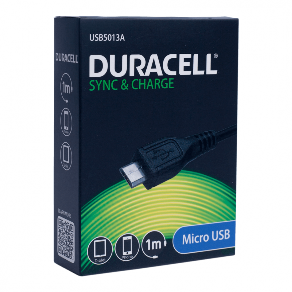 Duracell 1m USB-A to Lightning Cable – Duracell Charge