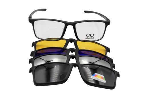 نظارة  طبية مستطيلة مع غيرات شمس