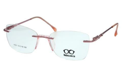 نظارة  طبية بدون اطار مستطيلة