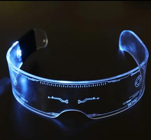 نظارات مضيئة LED تغيير 7 ألوان