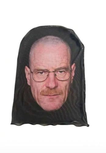 قناع وجه ثلاثي الابعاد ( ميسي . ولتر وايت . كرستيانو )