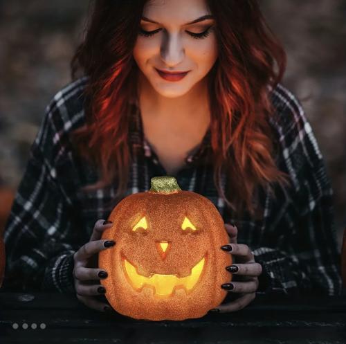 يقطين فانوس زينة هالوين مضيئة