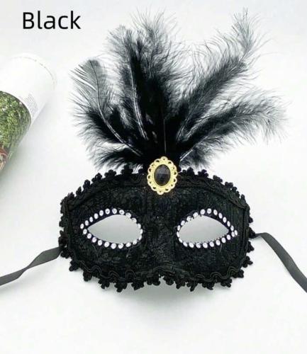 قناع اسود ريش البندقية