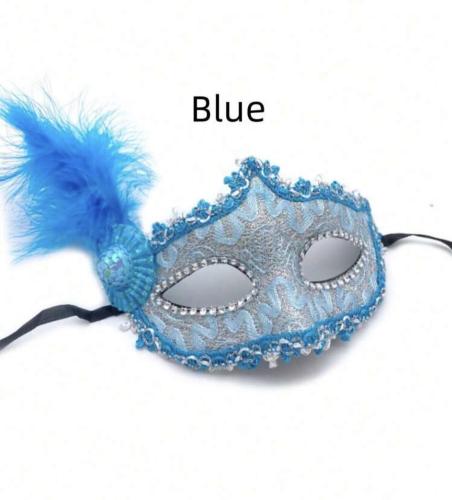 قناع ازرق ريش البندقية