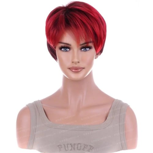 شعر مستعار احمر قصير