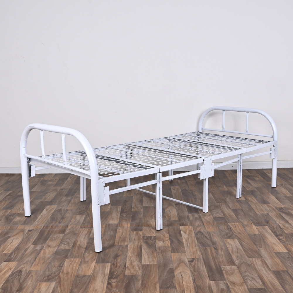 هيكل سرير حديد كثيف دورين نفر ونص مقاس 120 × 200 × 180 سم MS_BED_MTL_0010 أسود