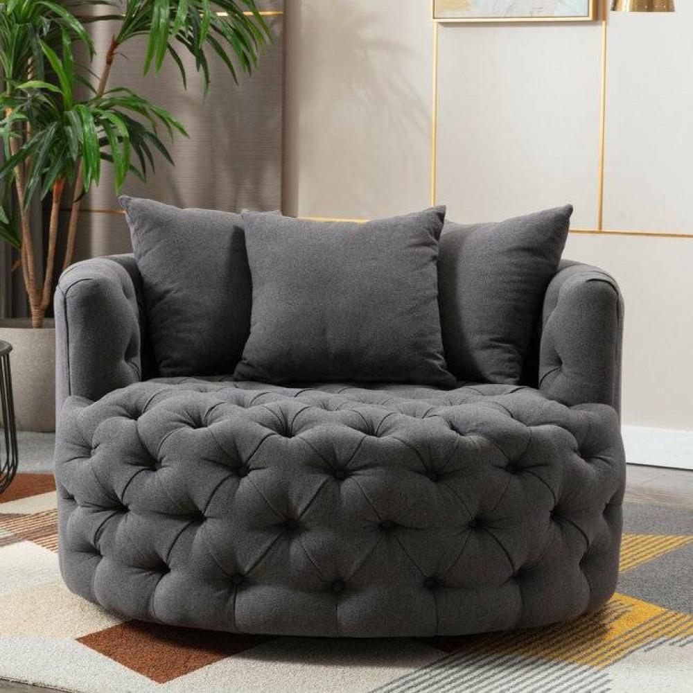 كنبة مقعد واحد مقاس 120 × 120 × 85 سم (عرض × عُمق × ارتفاع) - MS_ID_1PSF_00076 أبيض