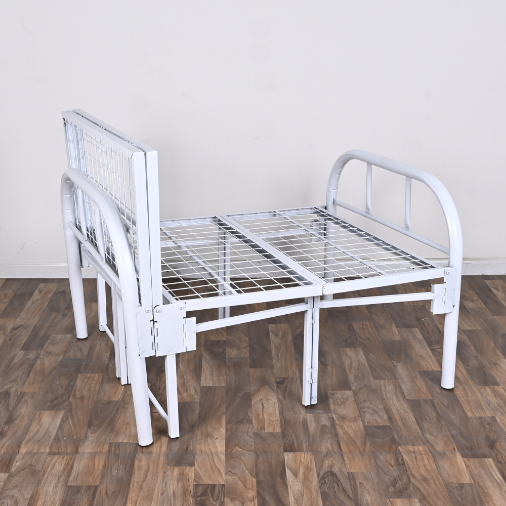 هيكل سرير حديد كثيف دورين نفر ونص مقاس 120 × 200 × 180 سم MS_BED_MTL_0010 أسود