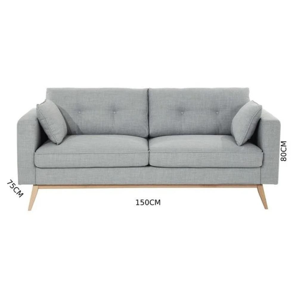 كنبة مقعدين مقاس 150 × 75 × 80 سم (عرض × عُمق × ارتفاع) - MS_ID_2PSF_00163