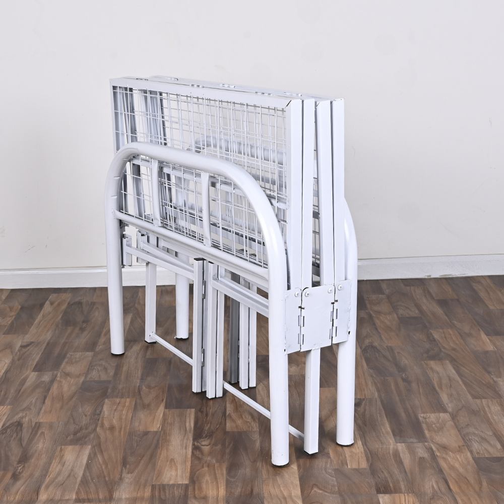 هيكل سرير حديد كثيف دورين نفر ونص مقاس 120 × 200 × 180 سم MS_BED_MTL_0010 أسود