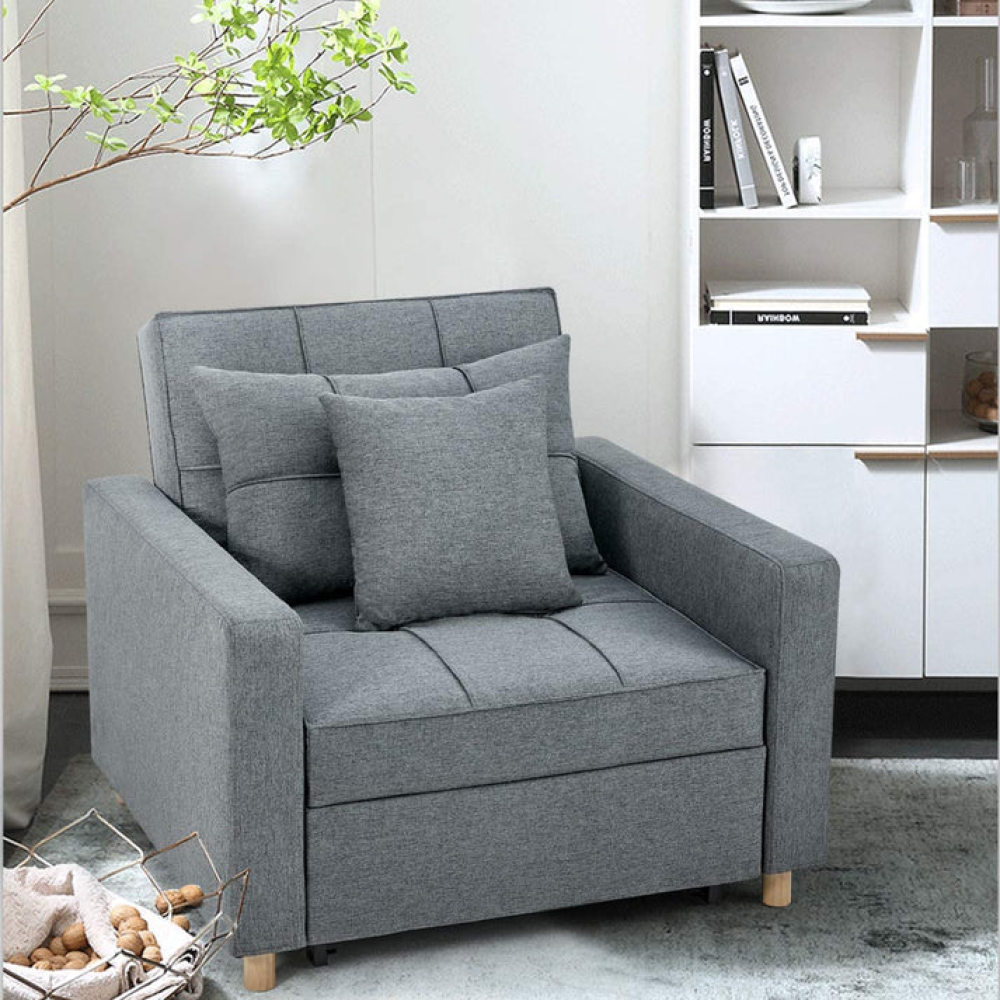 كنبة مقعد واحد مقاس 80 × 65 × 70 سم (عرض × عُمق × ارتفاع) - MS_ID_1PSF_00125