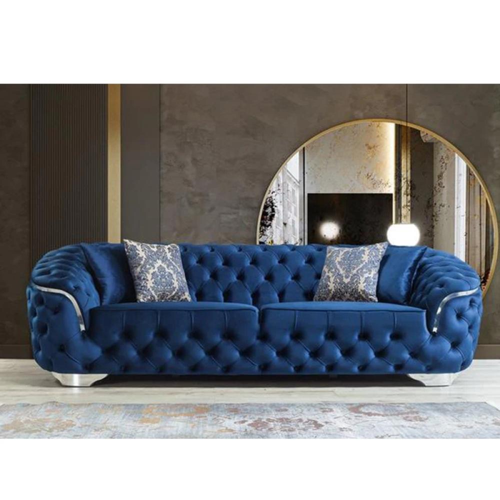 كنبة اربع مقاعد مقاس 250 × 110 × 83 سم (عرض × عُمق × ارتفاع) - MS_ID_4PSF_00056 أزرق