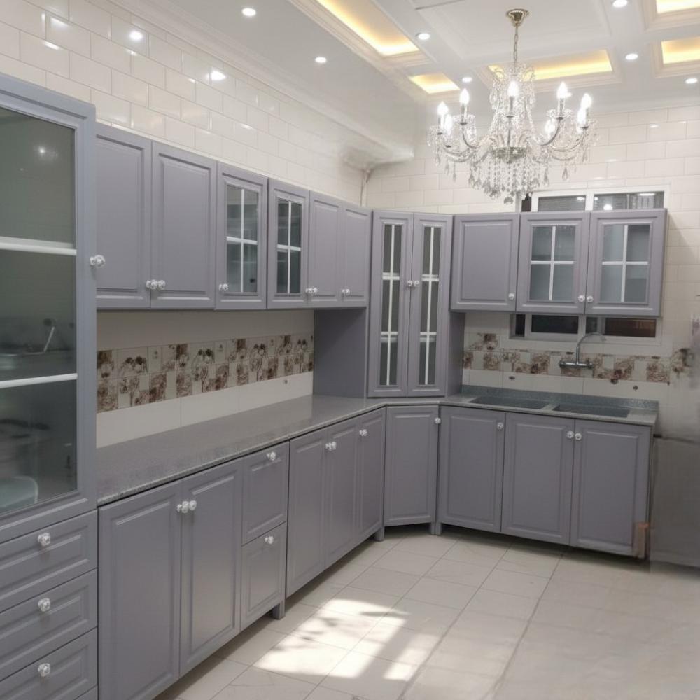 مطبخ المنيوم طقم خزانات مطبخ كامل MS_KCHN_00078