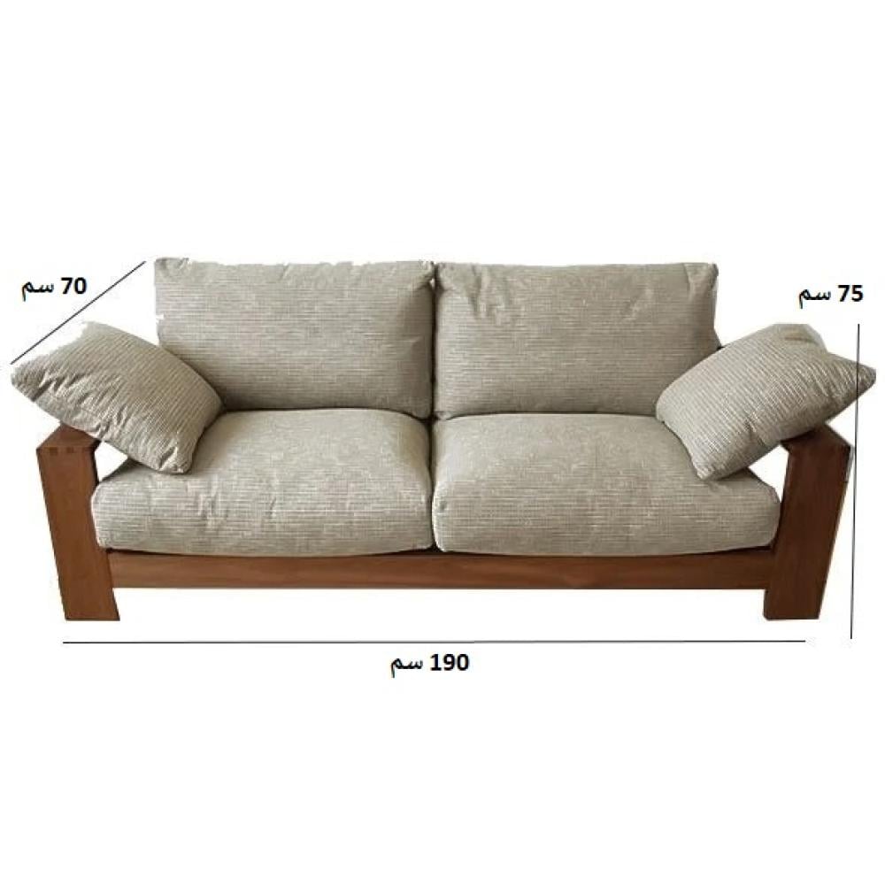 كنبة مقعدين مقاس 170 × 70 × 75 سم (عرض × عُمق × ارتفاع) - MS_ID_2PSF_00161