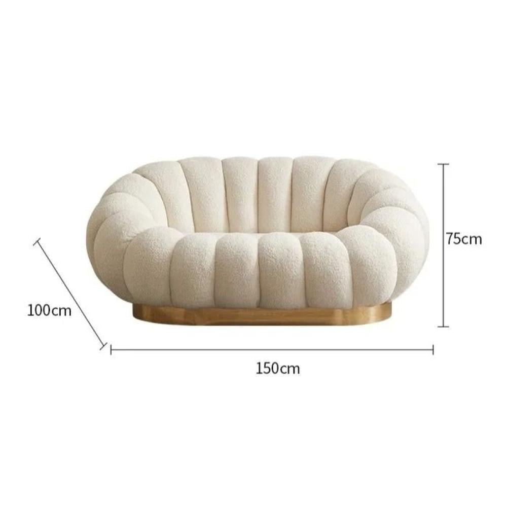 كنبة مقعدين مقاس 150 × 100 × 75 سم (عرض × عُمق × ارتفاع) - MS_ID_2PSF_00165
