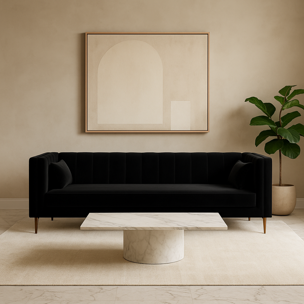 كنبة ثلاث مقاعد مقاس 190 × 85 × 85 سم (عرض × عُمق × ارتفاع) - MS_ID_3PSF_00092